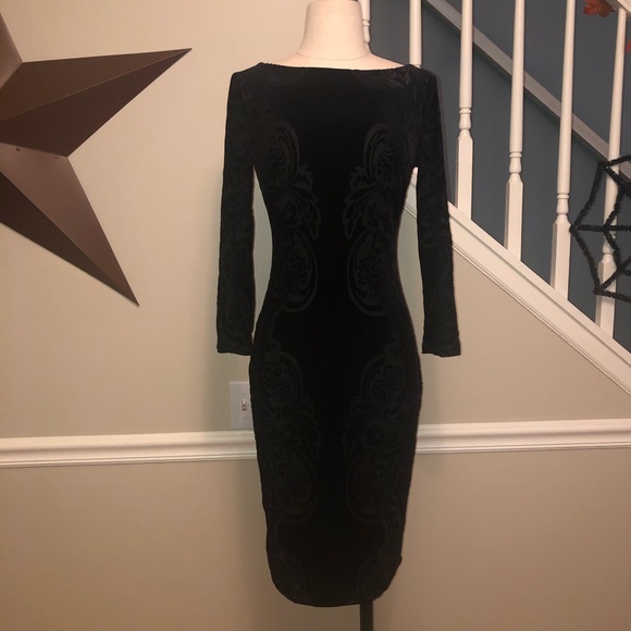 Cache Dresses & Skirts - Black Velvety Dress